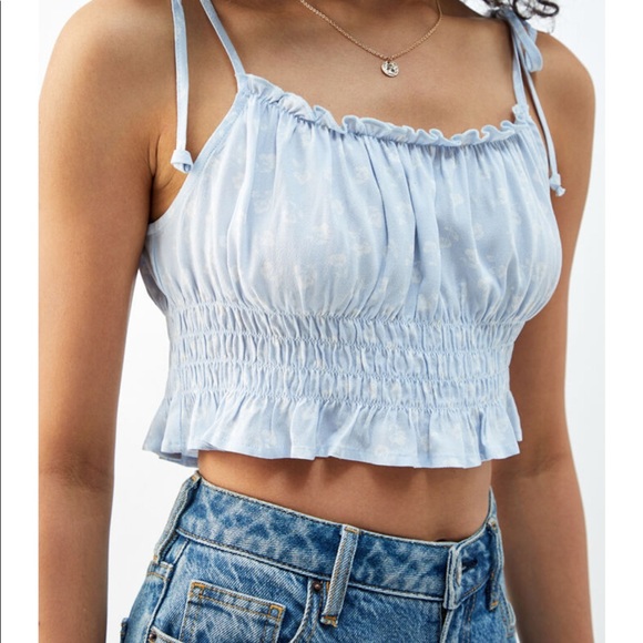 Tie Strap Smocked Cami Top - Picture 1 of 1